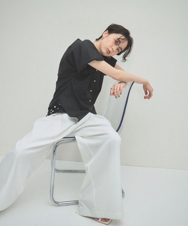 ARVELLIA】SOFT PLEAT BLOUSE