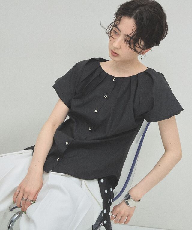 ARVELLIA】SOFT PLEAT BLOUSE