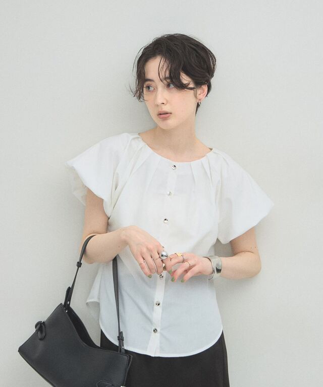 MERUMERUさま 専用ページ ARVELLIA】SOFT PLEAT BLOUSE