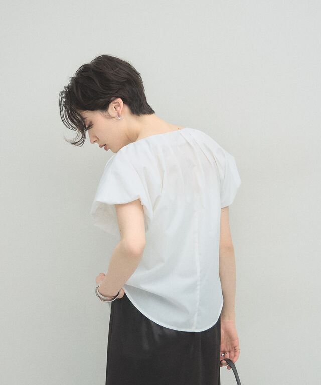ARVELLIA】SOFT PLEAT BLOUSE