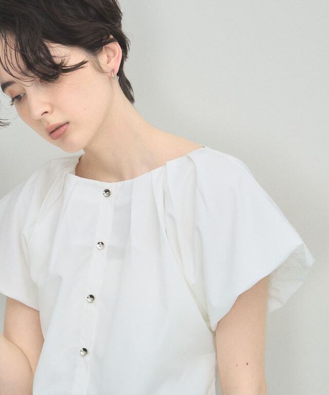 ARVELLIA】SOFT PLEAT BLOUSE