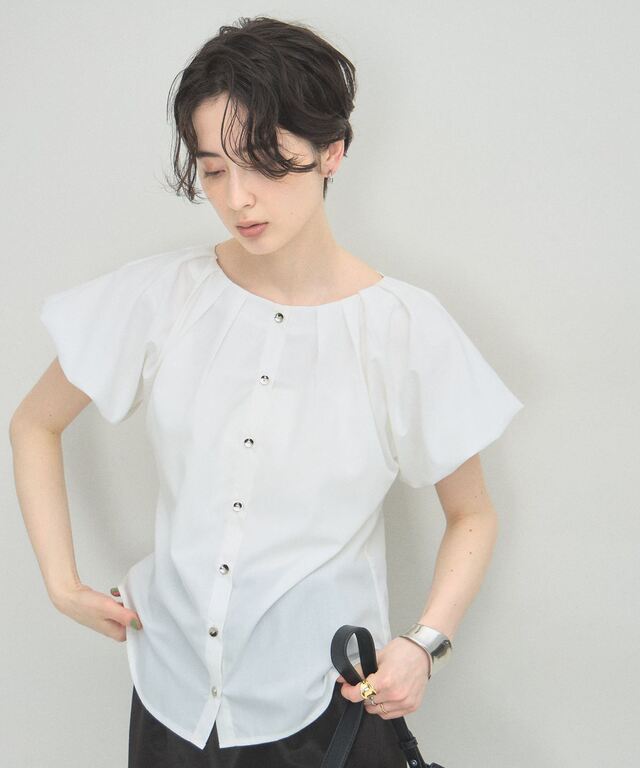 ARVELLIA】SOFT PLEAT BLOUSE