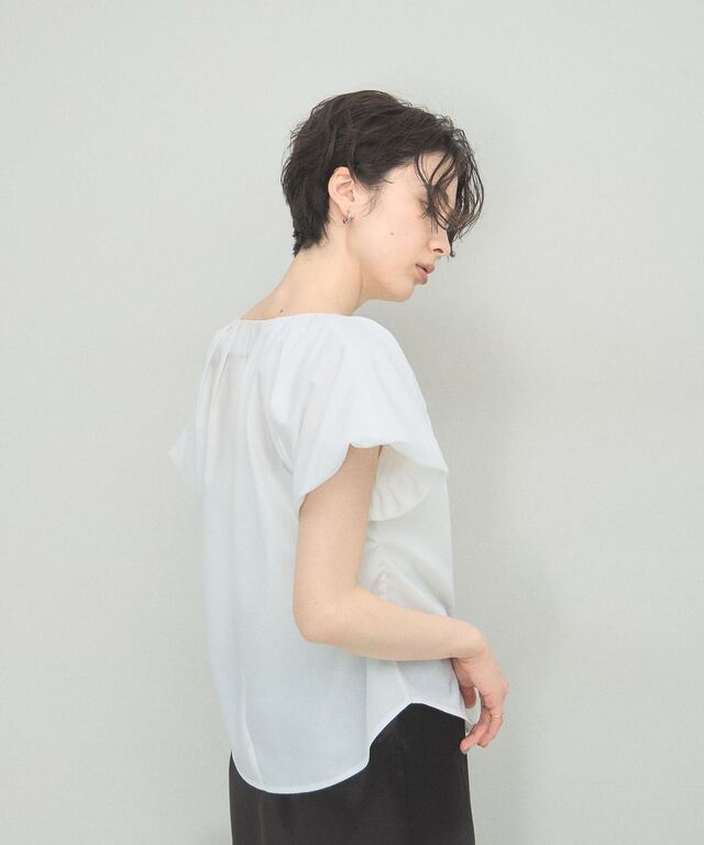 ARVELLIA】SOFT PLEAT BLOUSE