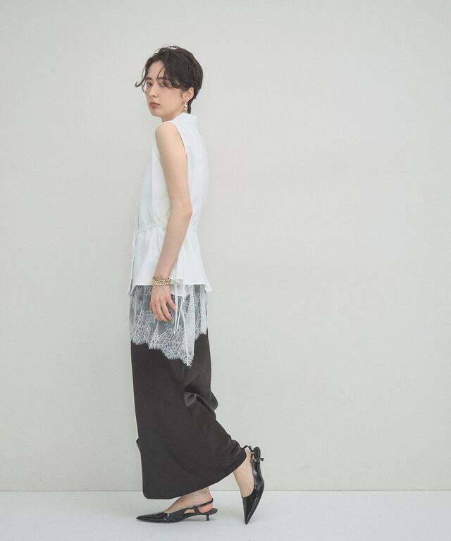 ARVELLIA】WAIST DRAW BLOUSE
