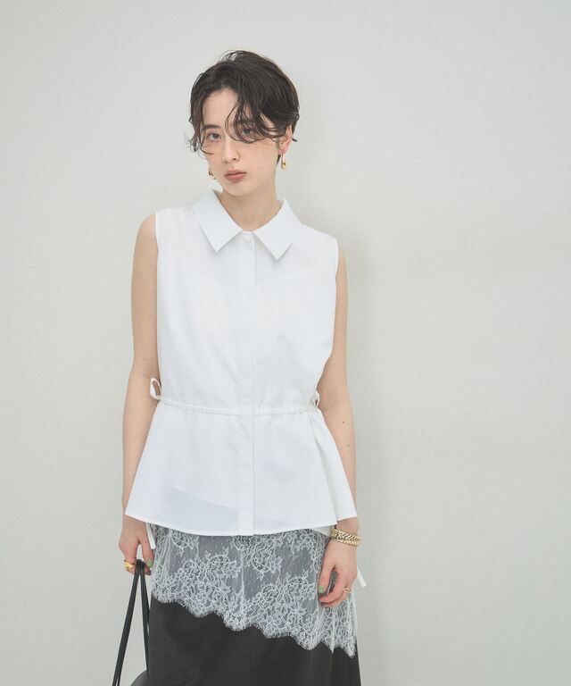 ARVELLIA】WAIST DRAW BLOUSE