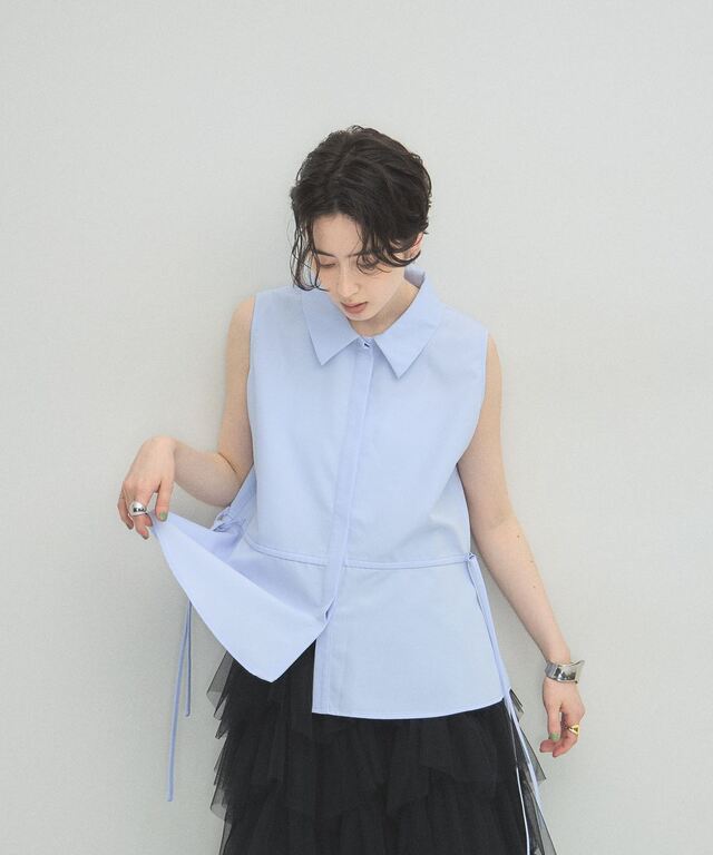 ARVELLIA】WAIST DRAW BLOUSE