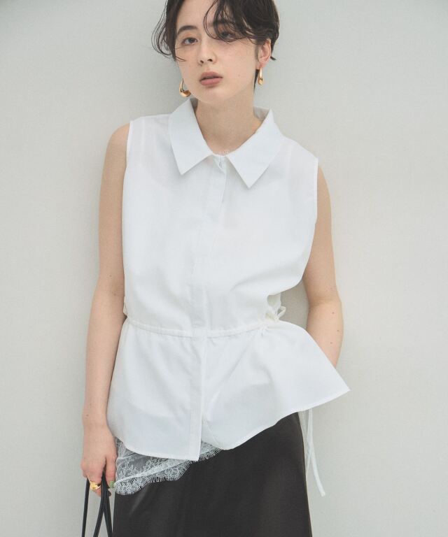 ARVELLIA】WAIST DRAW BLOUSE