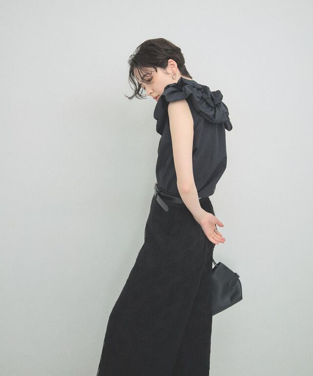 ARVELLIA】CLOUD RUFFLE BLOUSE