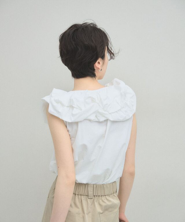 ARVELLIA】CLOUD RUFFLE BLOUSE