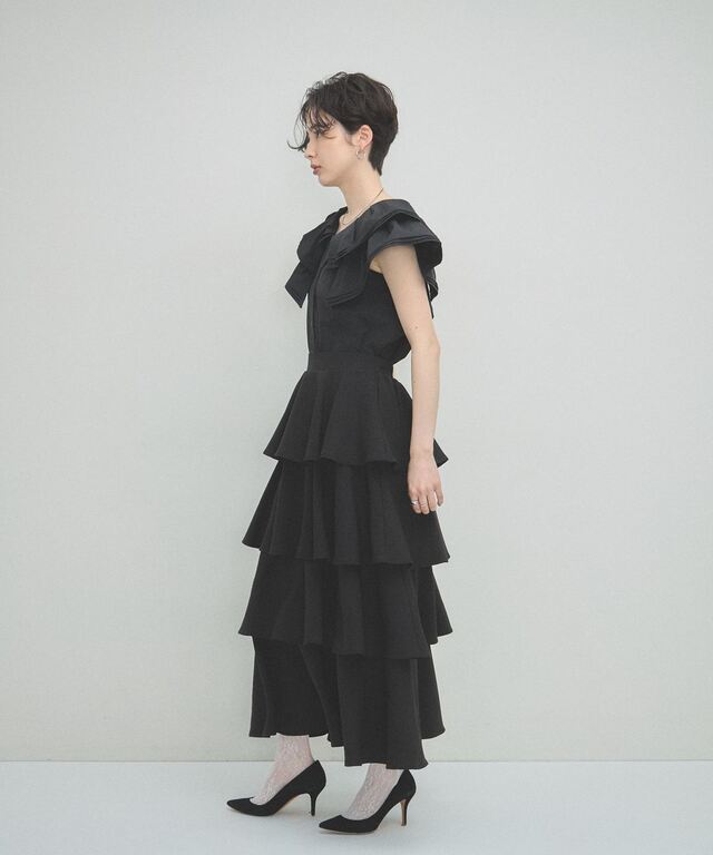【専用出品】jea.al ARVELLIA】TIERED FLARE SKIRT