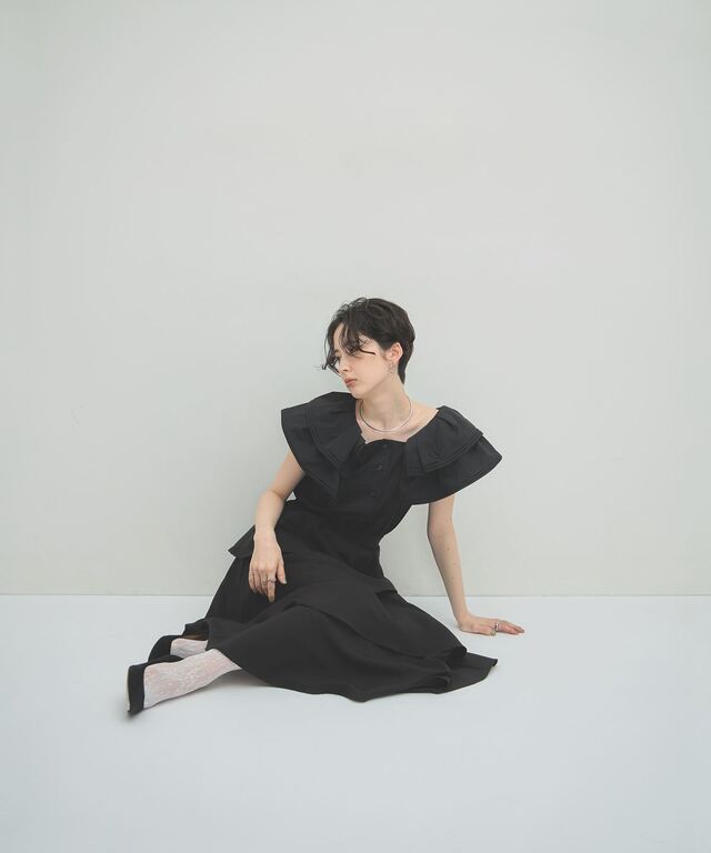 ARVELLIA】TIERED FLARE SKIRT