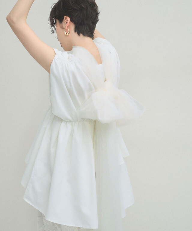 ARVELLIA】RISE SILHOUETTE BLOUSE
