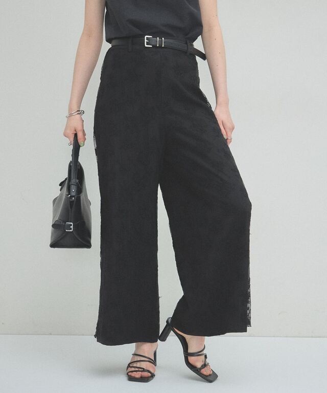 ARVELLIA】FLORAL EMBROIDERY PANTS
