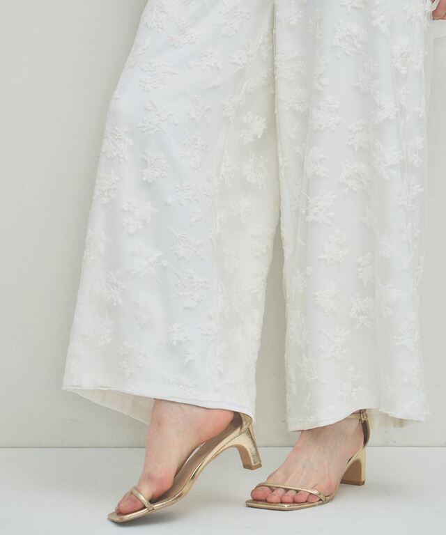 ARVELLIA】FLORAL EMBROIDERY PANTS
