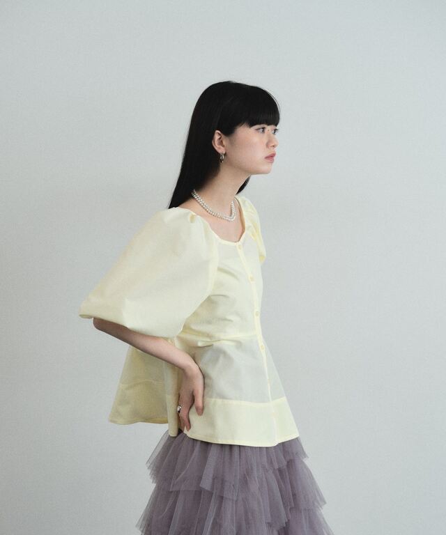 ARVELLIA】ARCHITECT SLEEVE BLOUSE
