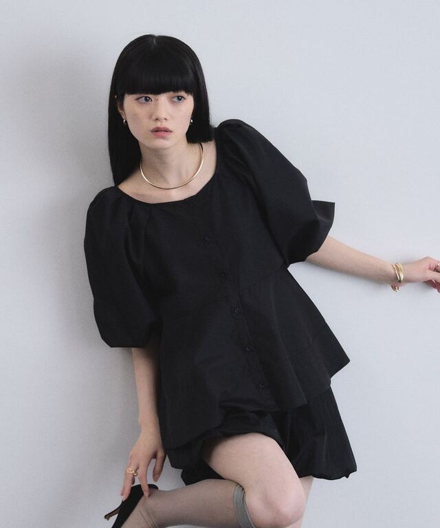 ARVELLIA】ARCHITECT SLEEVE BLOUSE
