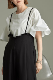 10月7日オフィシャルサイト限定再販！ウエストプチフリルキャミロンパース