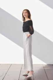 【美香さん着用】ツイードマリンストレートパンツ