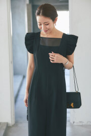 キャンセル分少量確保！【2025 Summer SALE！】【mana maruyamaさんコラボ】衿元シアーサロペット＊SALE品につき返品/交換/注文確定後の変更キャンセル不可＊