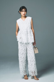 8月31日WEB限定少量再販！【林田岬優さん着用】ケミカルレースパンツ＊少量の在庫確保による再販売の為、返品/交換は出来かねる場合がございます。予めご了承ください。＊