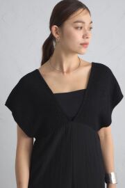 【8/27　0:00　セール拡大！】バックリボンシャーリングオールインワン＊SALE品につき返品/交換/注文確定後の変更キャンセル不可＊