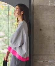 【FINAL SALE】ツートーンスウェット＊SALE品につき返品/交換/注文確定後の変更キャンセル不可＊