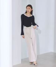 【古畑星夏さん着用】カーブウエストパンツ