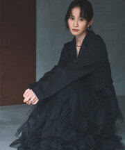 【オフィシャルサイト限定予約販売】【前田敦子さんカタログ着用】ジャケットドッキングチュールワンピース　※発送は10月下旬発送予定になります。