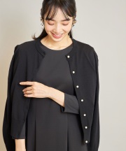 2022年2月11日再販！パールボタンパフスリーブカーディガン