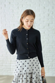 カラーカーディガン