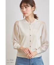 シアースリーブカーディガン