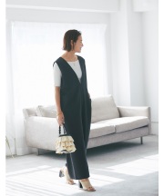 キーネックサロペット