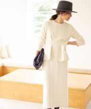 11月14日午前0:00再販！【Ayaさん着用】ケーブルジャガードナロースカート