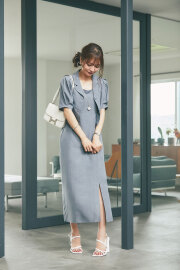 キャミワンピ＆開襟シャツセットアップ※一部店舗のみ入荷