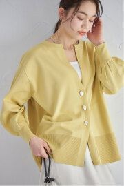 バロックパールニットカーディガン