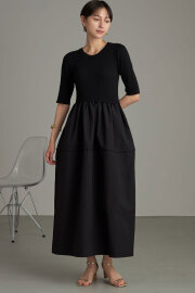 コクーンサマーニットドッキングワンピース＊SALE品につき返品/交換/注文確定後の変更キャンセル不可＊