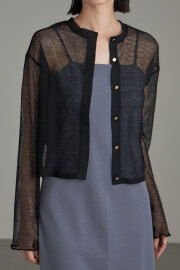 シアーストライプカーディガン