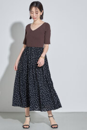 前後2WAYドットドッキングワンピース