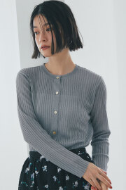 10月7日オフィシャルサイト限定再販！ラメシアーリブカーディガン