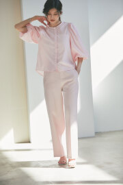 【SPRING SALE】センタープレスストレートパンツ＊SALE品につき返品/交換/注文確定後の変更キャンセル不可＊