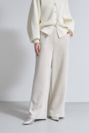 ストレッチスエードワイドパンツ