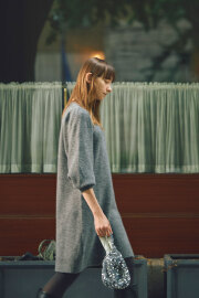 【SALE】【冨張愛さん着用】パフスリーブニットワンピース＊SALE品につき返品/交換/注文確定後の変更キャンセル不可＊