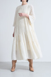 9月15日WEB限定少量再販！フリンジシアージャガードティアードワンピース