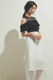 シアードットレイヤードスカート＊SALE品につき返品/交換/注文確定後の変更キャンセル不可＊