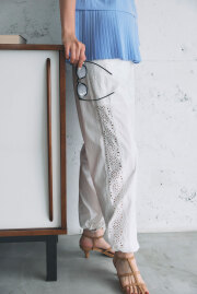 【8/27 0:00 SALE再値下げ！】サイドレースジョガーパンツ＊SALE品につき返品/交換/注文確定後の変更キャンセル不可＊