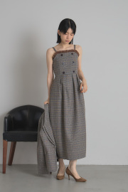 【2026 AUTUMN SALE】チェックベアワンピース＊SALE品につき返品/交換/注文確定後の変更キャンセル不可＊