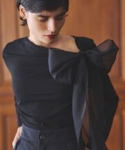 11月2日オフィシャルサイト限定少量再販！ビックリボンドレープロングTシャツ