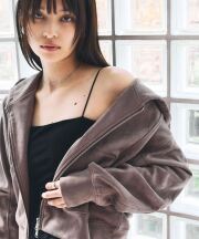 11月2日WEB限定再販！スエードポンチステッチデザインパーカー