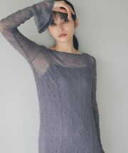 【FINAL SALE】フラワーストレッチレースワンピース＊SALE品につき返品/交換/注文確定後の変更キャンセル不可＊