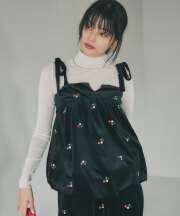 【FINAL SALE】フラワーベロアビスチェ＊SALE品につき返品/交換/注文確定後の変更キャンセル不可＊